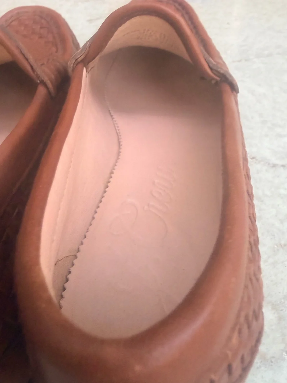 J. Crew Woven Leather Penny Loafers in Brown